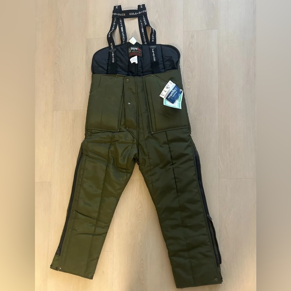 RefrigiWear Iron-Tuff® Low Bib Overalls 0345 - Medium - NWT *FREE SHIP*